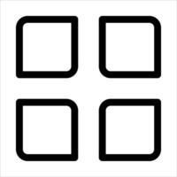 Four square icons on a white background vector