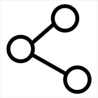 A black and white image of a circle with two circles vector