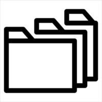 unique File folder icon illustration in white background vector