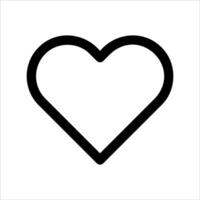 A unique black and white heart icon on a white background vector