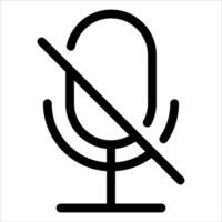 a new unique No microphone icon illustration vector