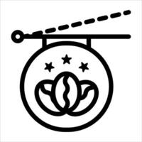 A new unique black and white icon of a coffee machine vector