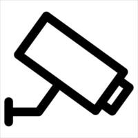 A unique black and white image of a security camera vector