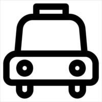 A unique black and white icon of a car vector
