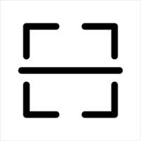 A unique black and white icon of two squares vector