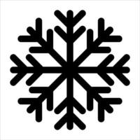 unique outline Snowflake icon in white background vector