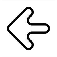 A new black and white arrow pointing down on a white background vector