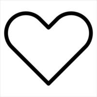 A new unique heart outline on a white background vector