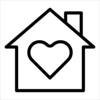 A new unique house with a heart in the middle of it vector