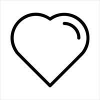 unique outline Heart icon vector