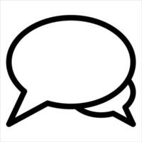 A new unique black and white speech bubble icon vector