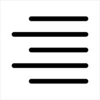 A unique black and white icon of a line vector