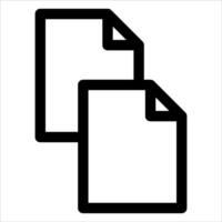 unique outline File icon vector