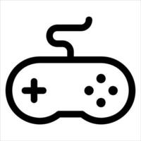 A new unique black and white image of a game controller vector