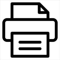 A unique printer icon on a white background vector
