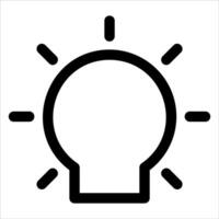 A new unique light bulb icon on a white background vector
