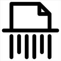 A unique black and white icon of a file vector