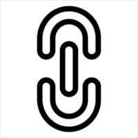 A new unique icon of a link vector