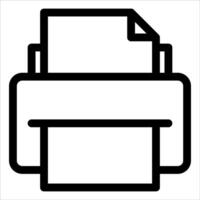 A printer icon on a white background vector