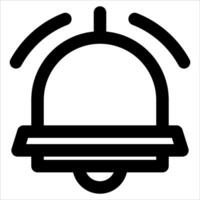 A unique bell icon on a white background vector