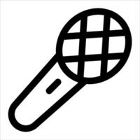 A unique microphone icon in white background vector