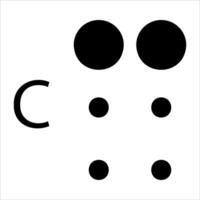 A unique black and white image of a dot and a circle vector