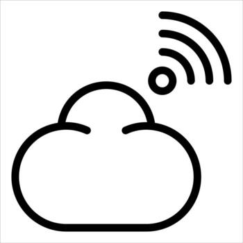 new unique Cloud computing icon vector