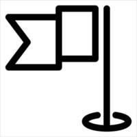 A unique black and white flag in white background vector