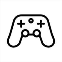 A unique black and white image of a game controller vector