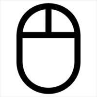 unique outline Mouse icon in white background vector