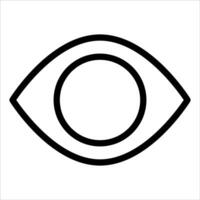 unique An eye icon on a white background vector