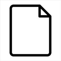 A new unique black and white image of a document vector