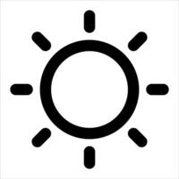 unique Sun icon vector