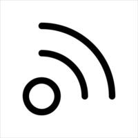 A unique black and white icon of a wifi symbol vector