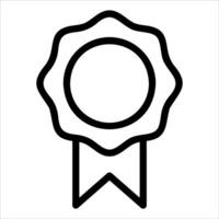 A new unique black and white icon of a ribbon vector