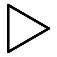 unique Play button icon in white background vector