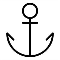 a new unique An anchor icon on a white background vector
