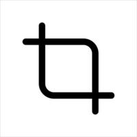 A unique square with a line through it vector
