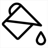 A unique black and white icon of a water bottle in white background vector
