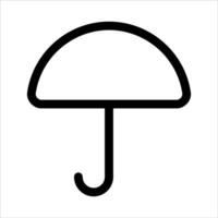 An umbrella icon on a white background vector