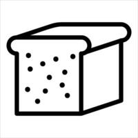 a new unique outline Bread icon illustration vector