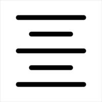 A unique black and white square with four lines vector