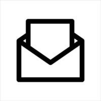 An unique envelope icon on a white background vector