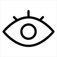 a new unique An eye icon in white background vector