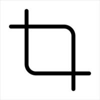 A new unique square with a line through it vector