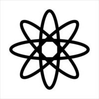 unique An atom symbol on a white background vector