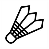 new Badminton icon vector
