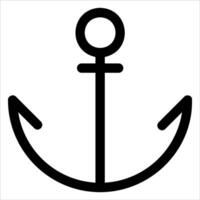 unique An anchor icon in white background vector