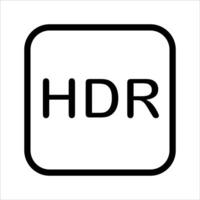 new The hdr logo is shown in black and white vector