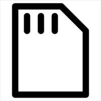 A unique black and white icon of a file in white background vector